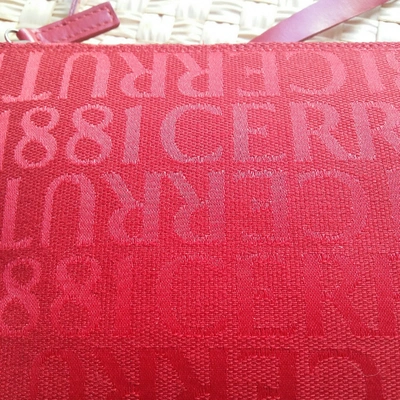 Pre-owned Cerruti 1881 Cloth Mini Bag In Red