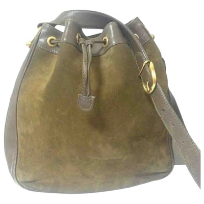 Pre-owned Gucci Hobo Brown Suede Handbag