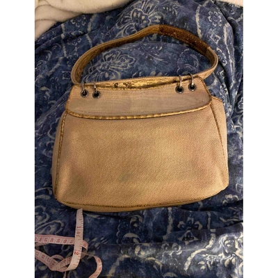 Pre-owned Chanel Beige Python Handbag