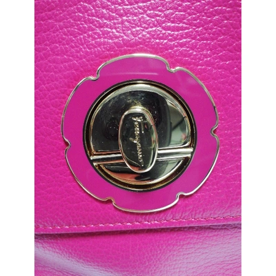 Pre-owned Ferragamo Pink Leather Handbag