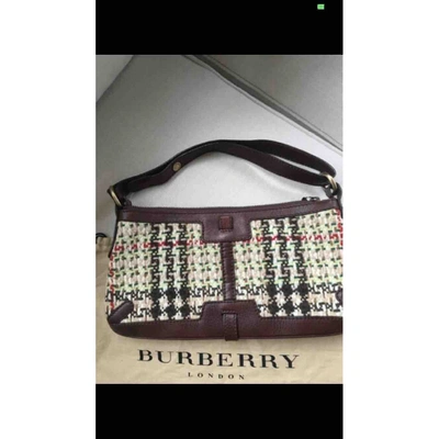 Pre-owned Burberry Cloth Clutch Bag In Multicolour