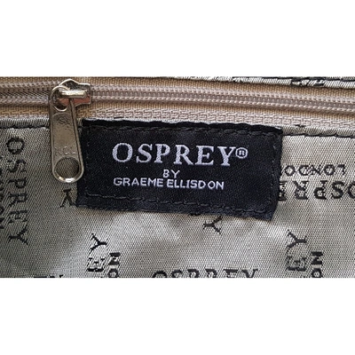 Pre-owned Osprey Leather Handbag In Navy