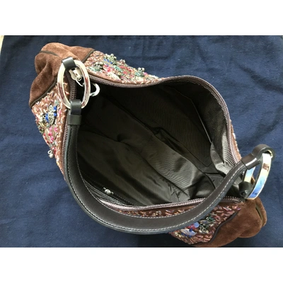 Pre-owned Oscar De La Renta Handbag In Brown