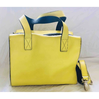 Pre-owned Kate Spade Leather Handbag In Yellow