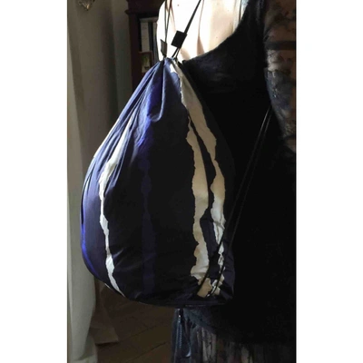 Pre-owned Neil Barrett Leather Backpack In Blue