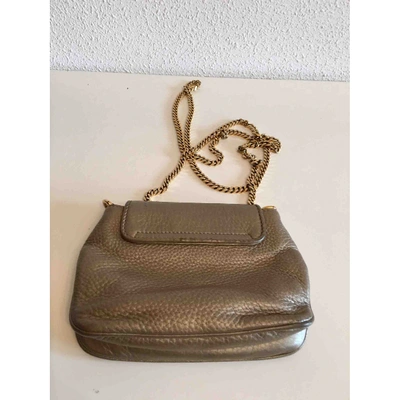 Pre-owned Gucci 1973 Leather Crossbody Bag In Gold