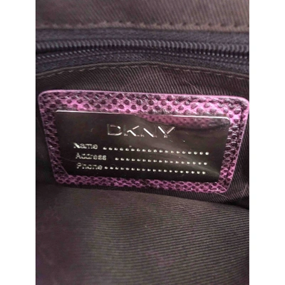 Pre-owned Dkny Faux Fur Handbag In Pink