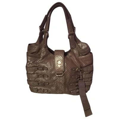 JIMMY CHOO Pre-owned Leather Handbag In Metallic