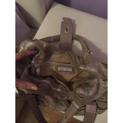 Pre-owned Jimmy Choo Leather Handbag In Metallic