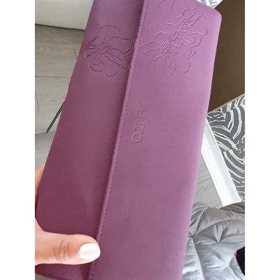 Pre-owned Kenzo Purple Cloth Clutch Bag