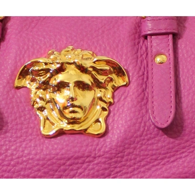 Pre-owned Versace Pink Leather Handbag