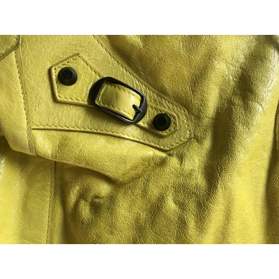 Pre-owned Balenciaga Day  Yellow Leather Handbag