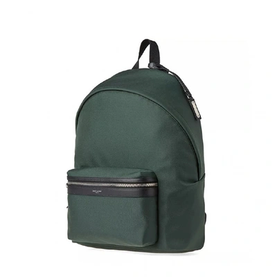 Pre-owned Saint Laurent Cloth Backpack In Green