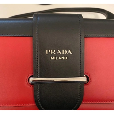 Pre-owned Prada Sidonie Red Leather Handbag