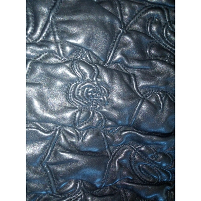 Pre-owned Blumarine Leather Crossbody Bag In Black