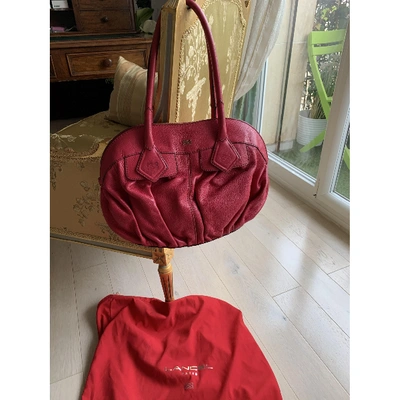Pre-owned Lancel Pink Leather Handbag