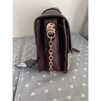 Pre-owned Versace Burgundy Leather Handbag