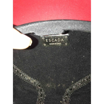 Pre-owned Escada Clutch Bag In Black