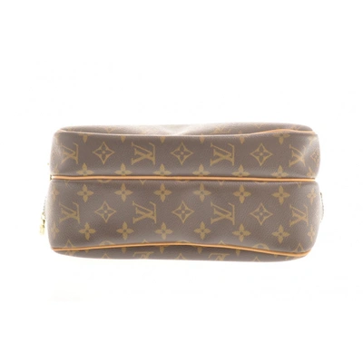 Pre-owned Louis Vuitton Reporter Brown Cloth Handbag