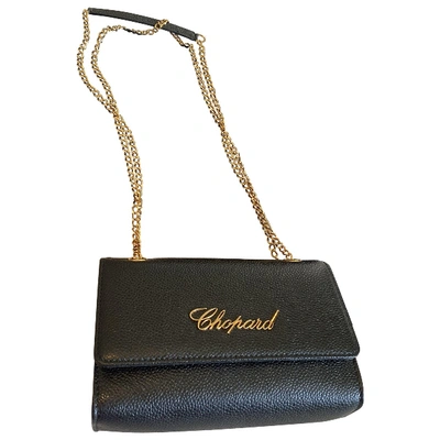 Pre-owned Chopard Leather Crossbody Bag In Black