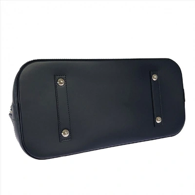 Pre-owned Louis Vuitton Alma Navy Leather Handbag