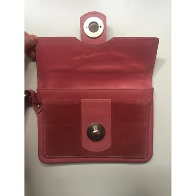 Pre-owned Marc Jacobs Leather Clutch Bag In Pink