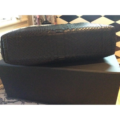 Pre-owned Chanel Black Python Handbag
