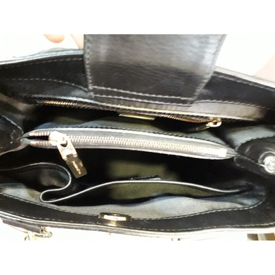 Pre-owned Versace Black Leather Handbag