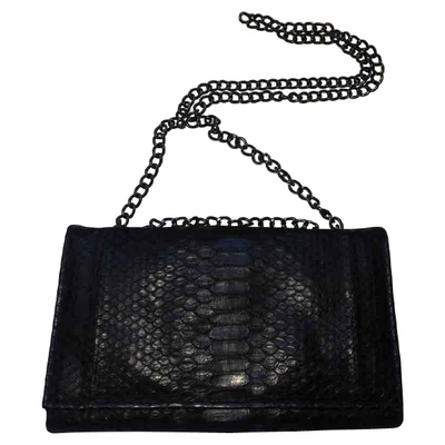 Pre-owned Carven Black Python Handbag