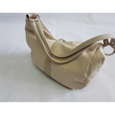 Pre-owned Dkny Beige Cloth Handbag