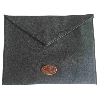Pre-owned Armor-lux Wool Clutch Bag In Grey