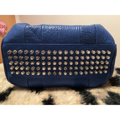 Pre-owned Alexander Wang Rocco Blue Leather Handbag