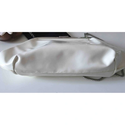 Pre-owned Dolce & Gabbana Patent Leather Handbag In White