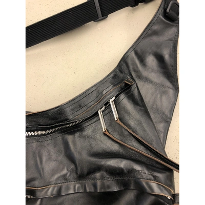 Pre-owned Rick Owens Black Leather Handbag