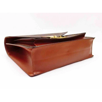 Pre-owned Louis Vuitton Monceau Brown Cloth Handbag