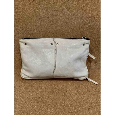 CHLOÉ Pre-owned Leather Clutch Bag In Beige