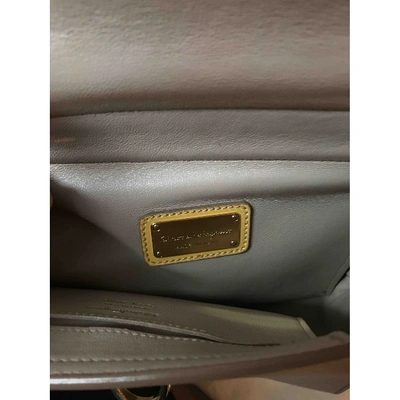 Pre-owned Ferragamo Sofia Leather Handbag In Yellow