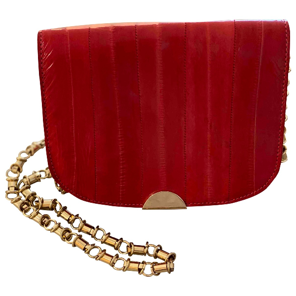 red fur handbag