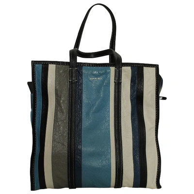 Pre-owned Balenciaga Bazar Bag Leather Tote In Multicolour
