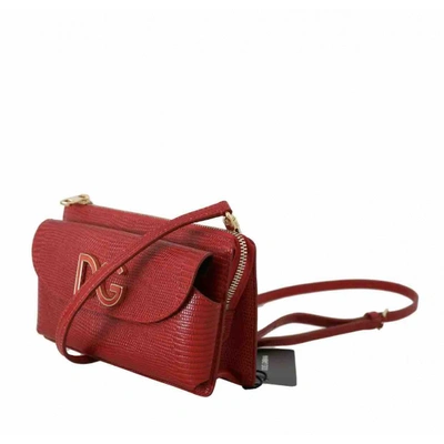 Pre-owned Dolce & Gabbana Millenials Leather Crossbody Bag In Red
