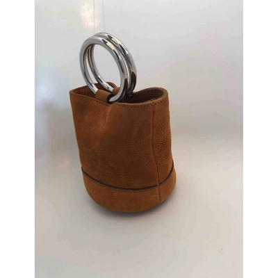 Pre-owned Simon Miller Small Bonsai Leather Mini Bag In Camel