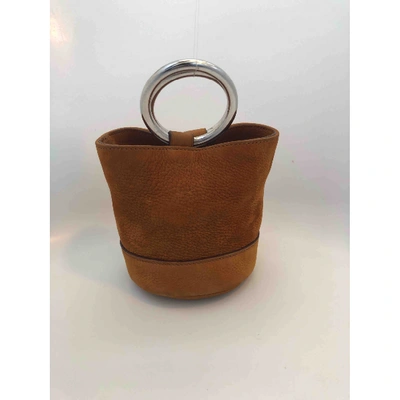 Pre-owned Simon Miller Small Bonsai Leather Mini Bag In Camel