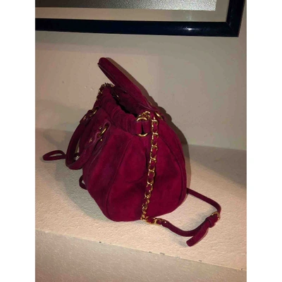 Pre-owned Miu Miu Miu Confidential Leather Crossbody Bag In Pink