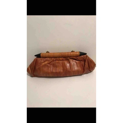 Pre-owned Roberto Cavalli Leather Bag In Brown