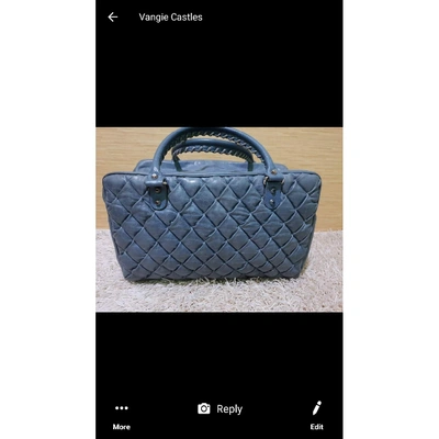 Pre-owned Balenciaga Leather 48h Bag In Blue