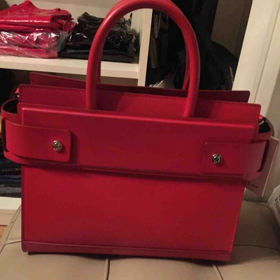 Pre-owned Givenchy Horizon Leather Handbag In Red