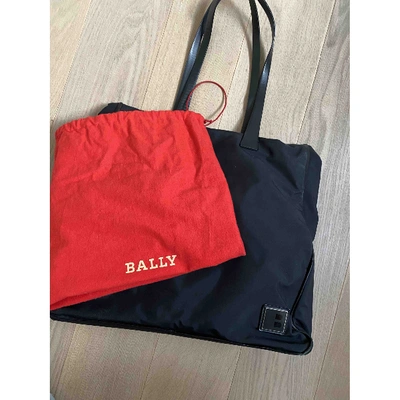 Pre-owned Bally Cloth Tote In Black
