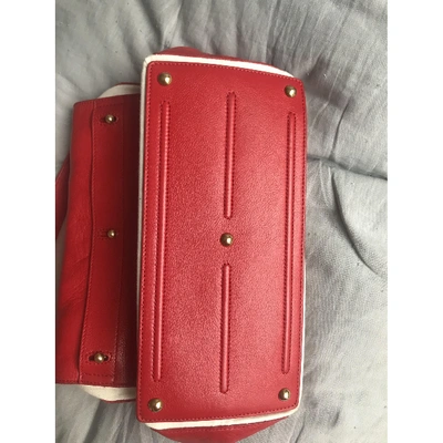 Pre-owned Saint Laurent Muse Two Leather Handbag In Red