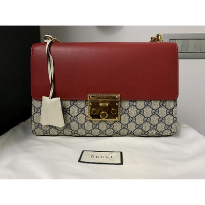 Pre-owned Gucci Padlock Cloth Handbag In Multicolour