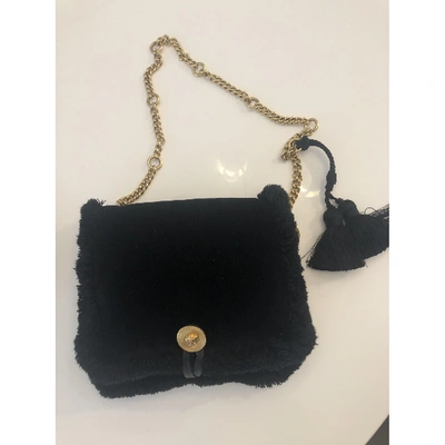 Pre-owned Versace Black Cotton Handbag